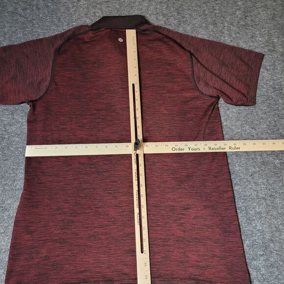 Red Heathered Polo Shirt - Picture 6 of 11